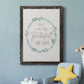 Start Each Day - Premium Canvas Framed in Barnwood - Ready to Hang