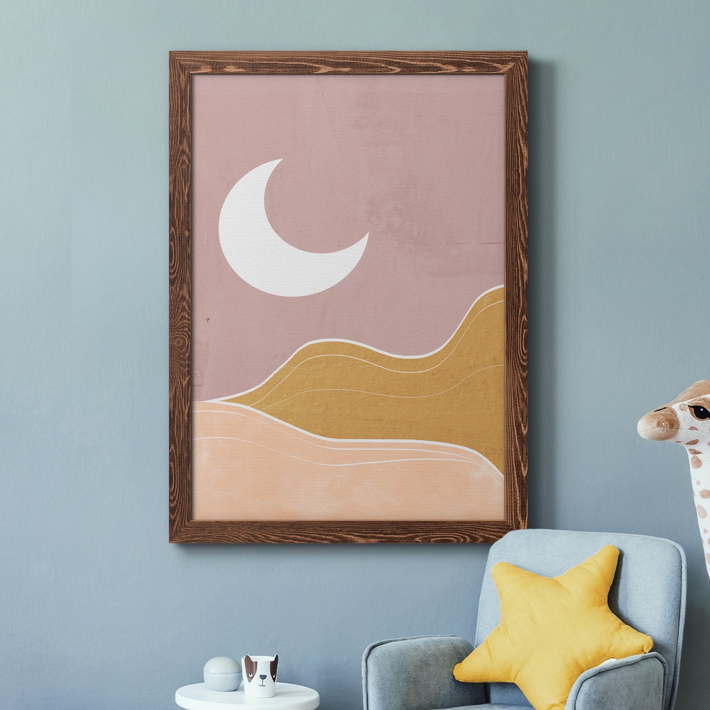 Sedona Moon - Barnwood Framed Canvas Print