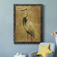 Gold Crane at Dusk II - Premium Canvas Framed in Barnwood - Ready to Hang