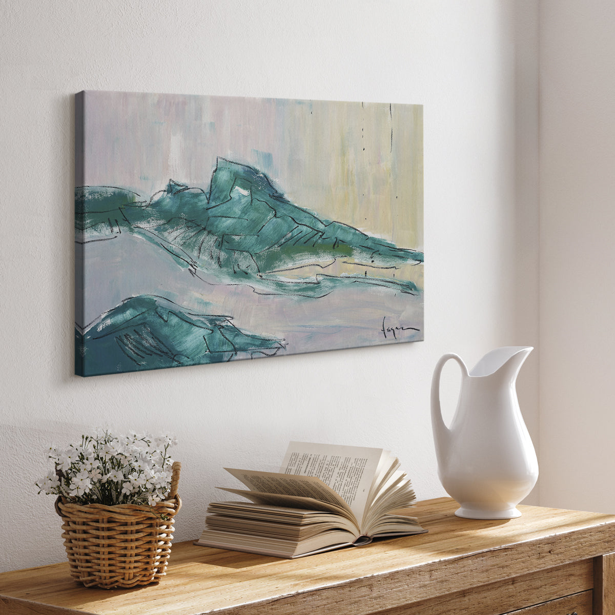 No tears for the Mountain - Canvas Art Print