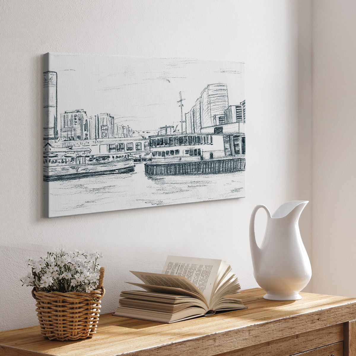 Ferryboats III - Canvas Art Print
