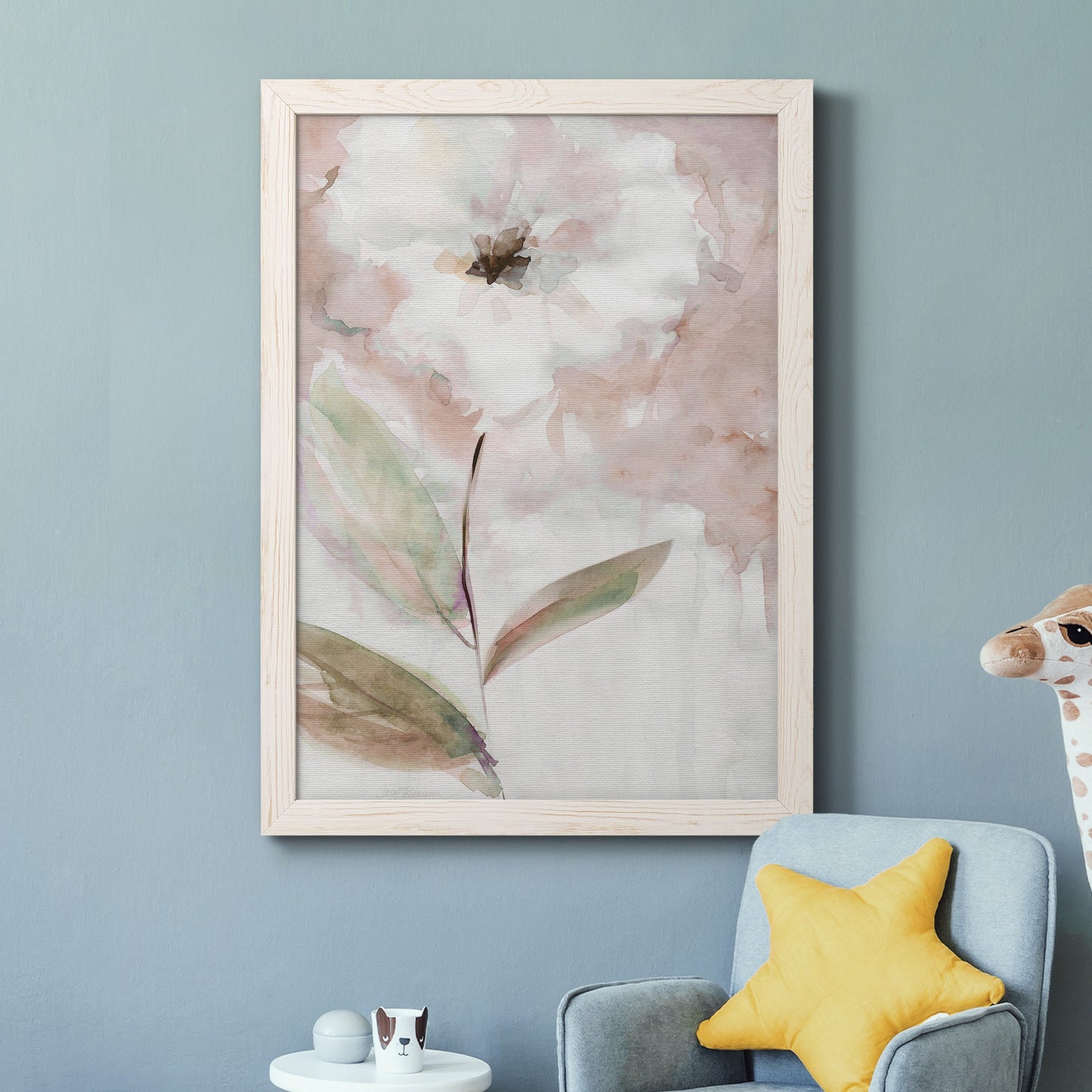 Summer Bloom I - Barnwood Framed Canvas Print