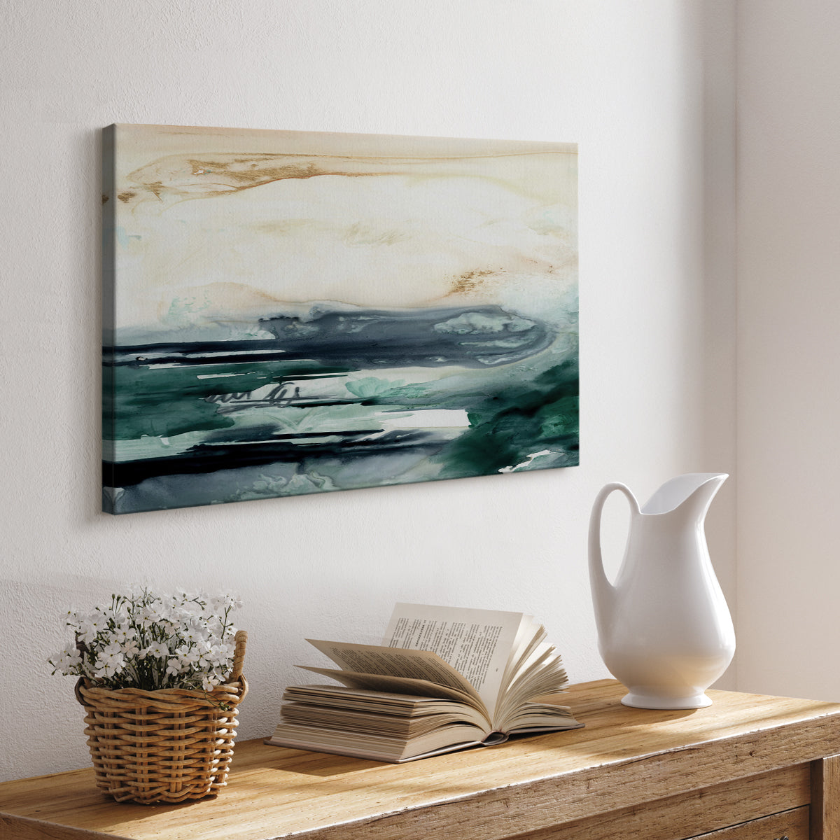 Sea Foam Flow II - Canvas Art Print