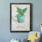 Potted Basil - Premium Canvas Framed in Barnwood - Ready to Hang