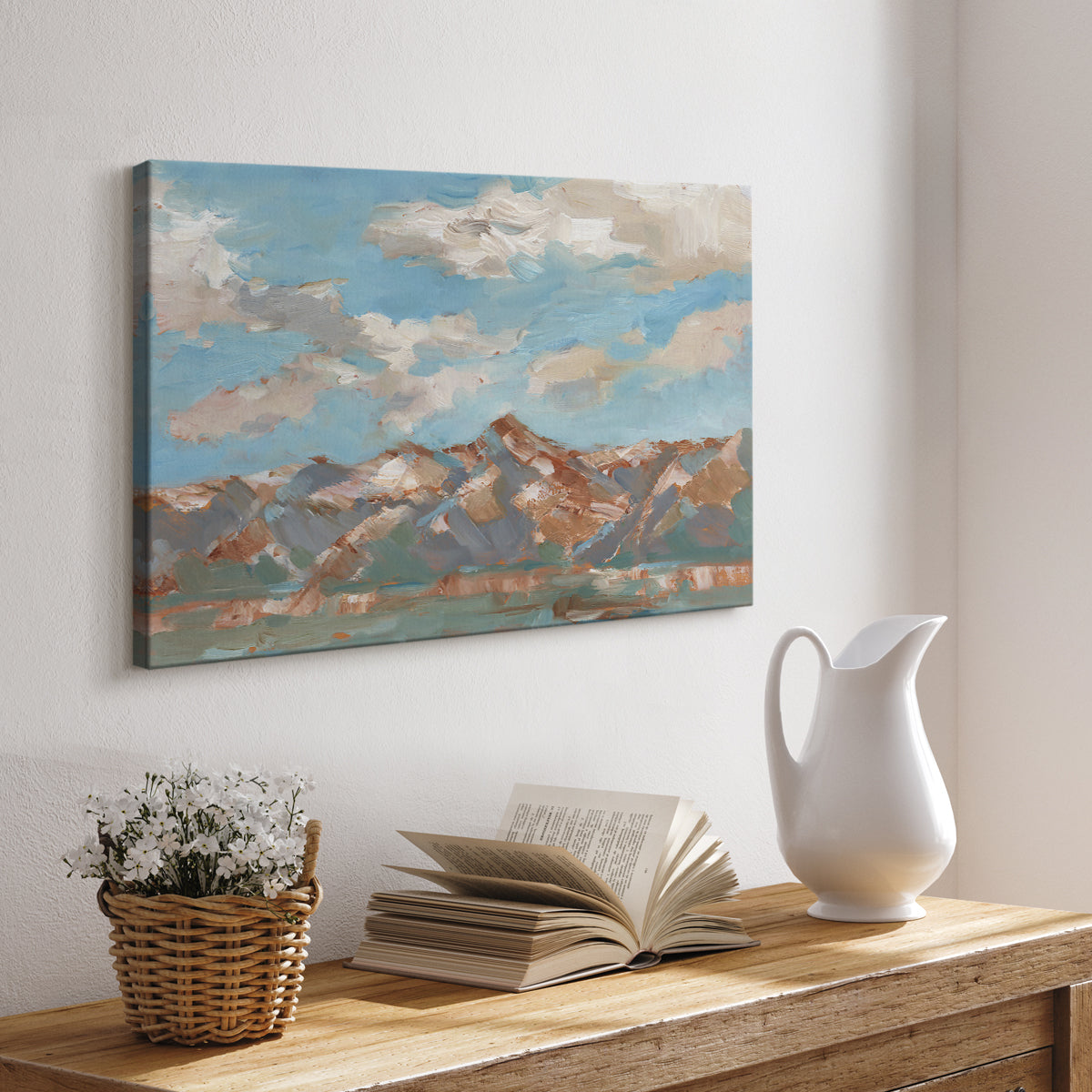 Pastel Western Vista II - Canvas Art Print