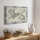 Bordered Map of Canada - Canvas Art Print