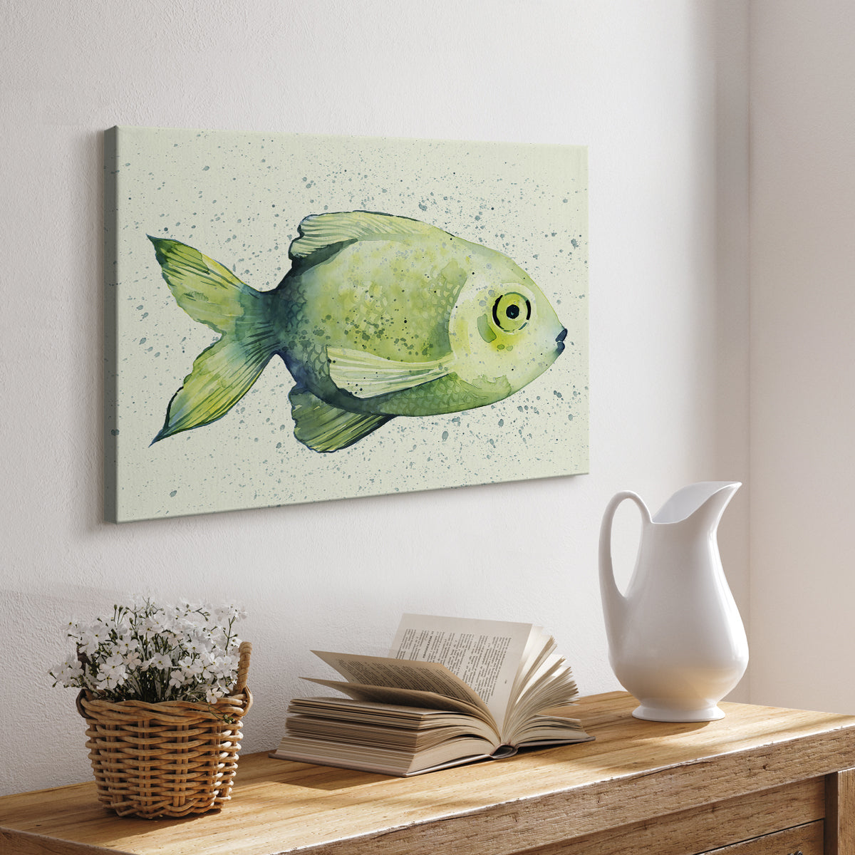 Speckled Freshwater Fish II - Canvas Art Print
