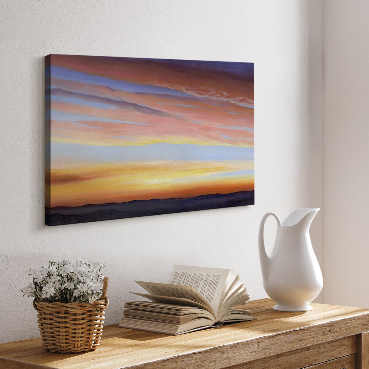 Ignited Dusk III - Canvas Art Print