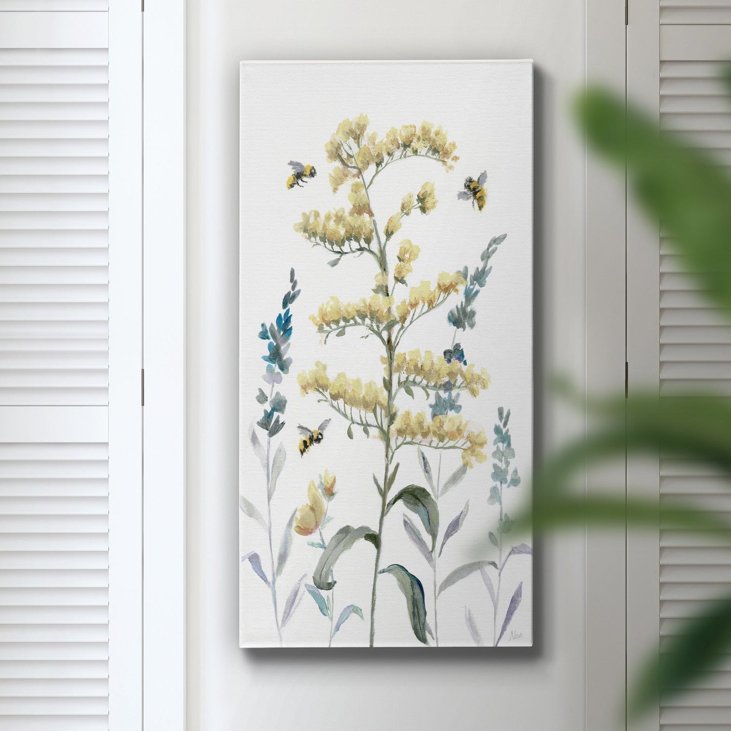 Bumble Bee Garden I - Canvas Art Print