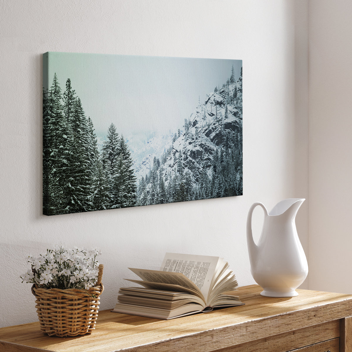 Snowfall in Cascadia II V1 - Canvas Art Print