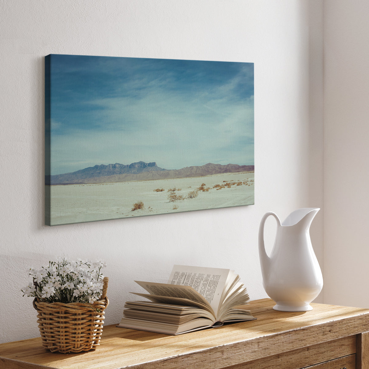Salt Flat Walk II - Canvas Art Print