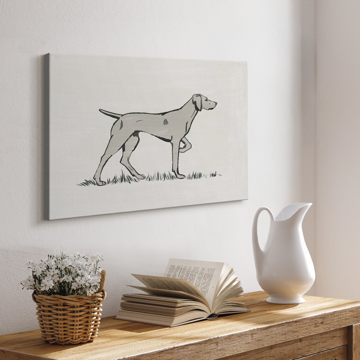 Neutral Pointer I - Canvas Art Print
