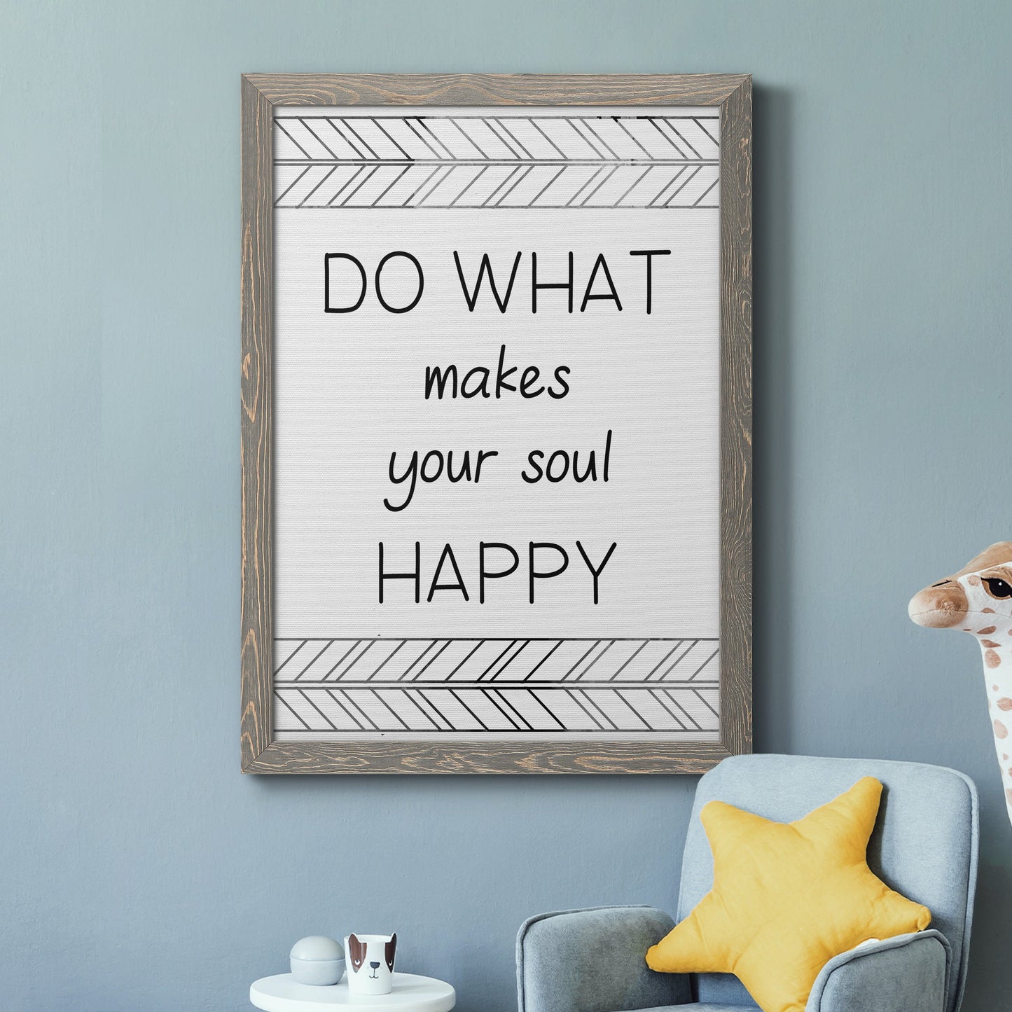 Your Soul Happy - Premium Canvas Framed in Barnwood - Ready to Hang