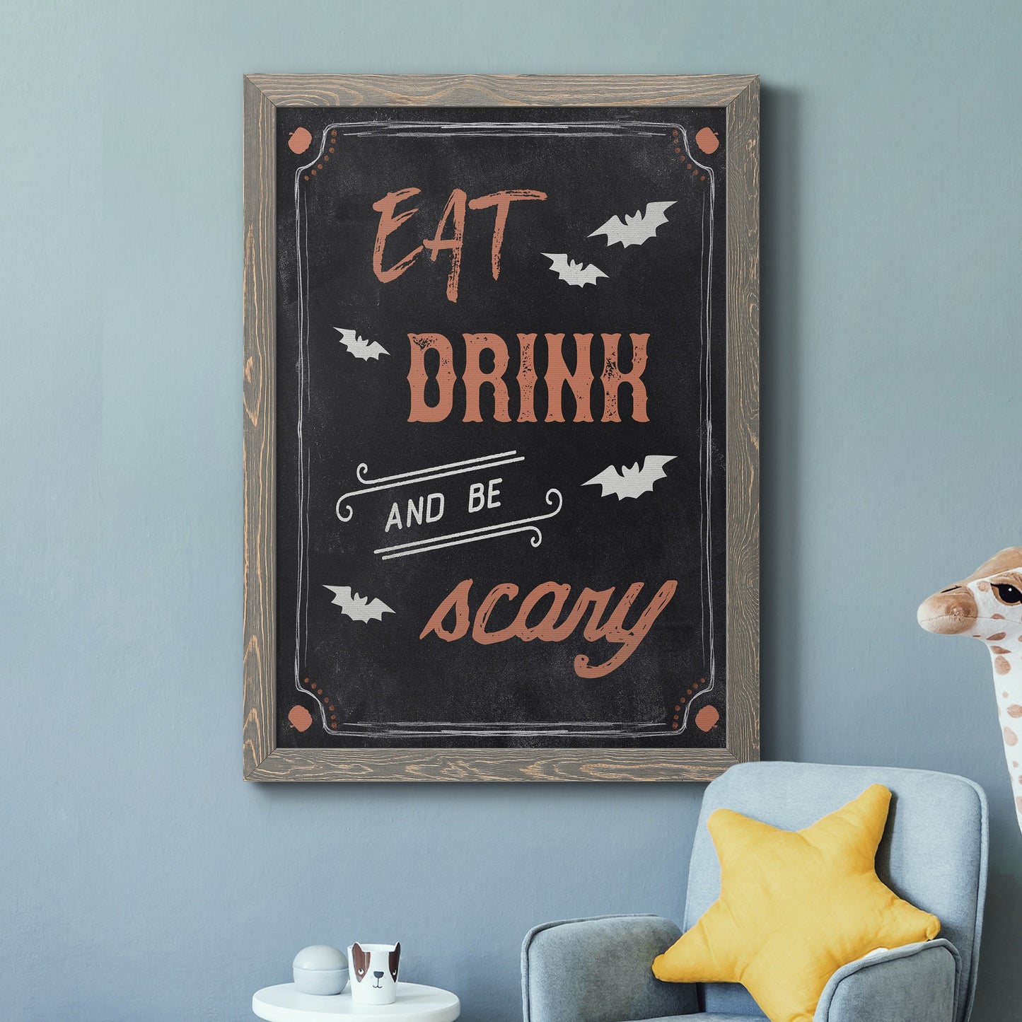 Be Scary - Premium Canvas Framed in Barnwood - Ready to Hang