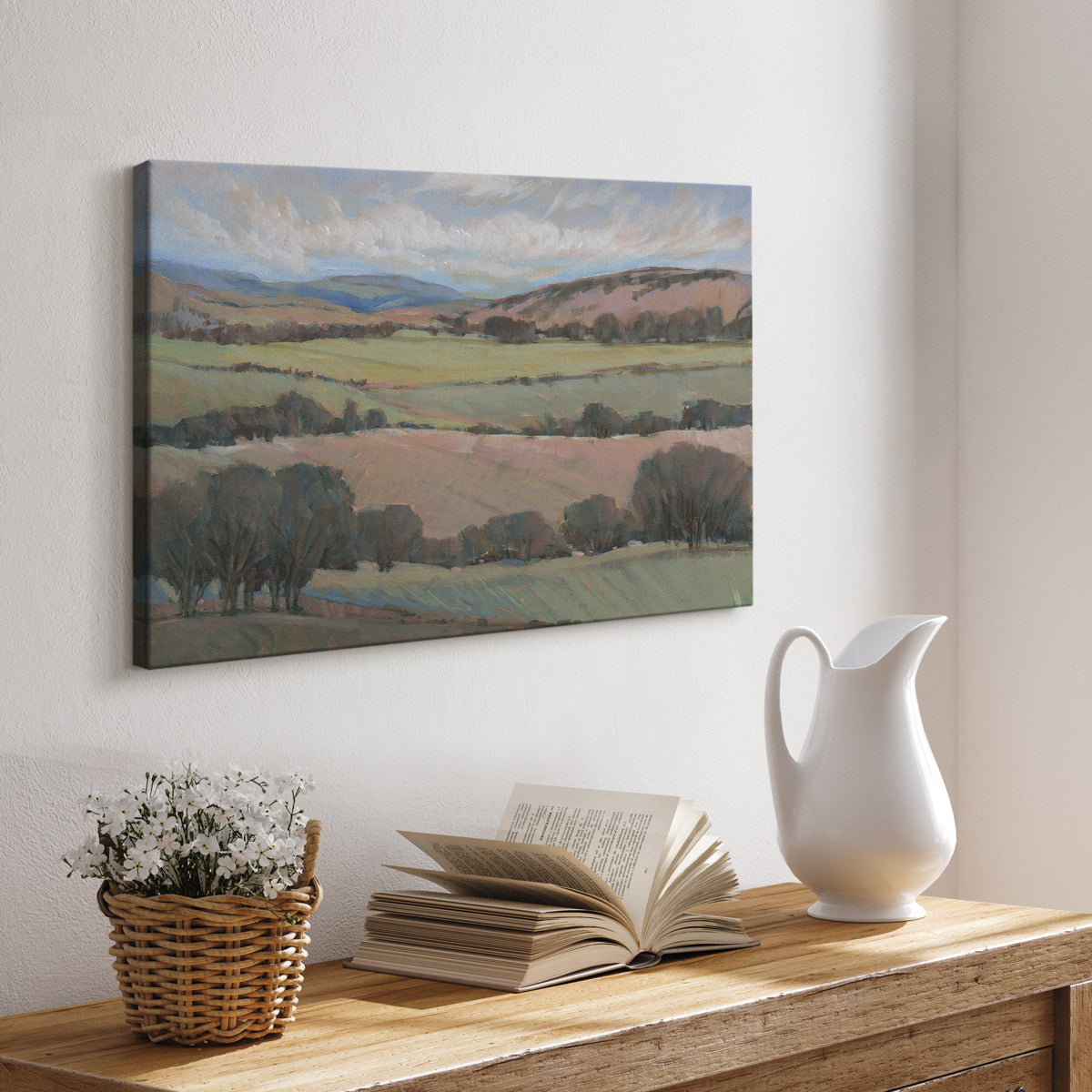 Hilly Countryside I - Canvas Art Print