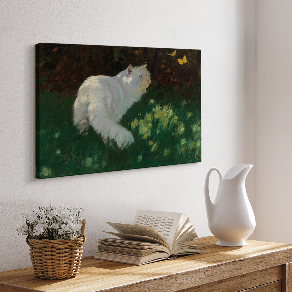 Vintage Kitty XXXVIII - Canvas Art Print