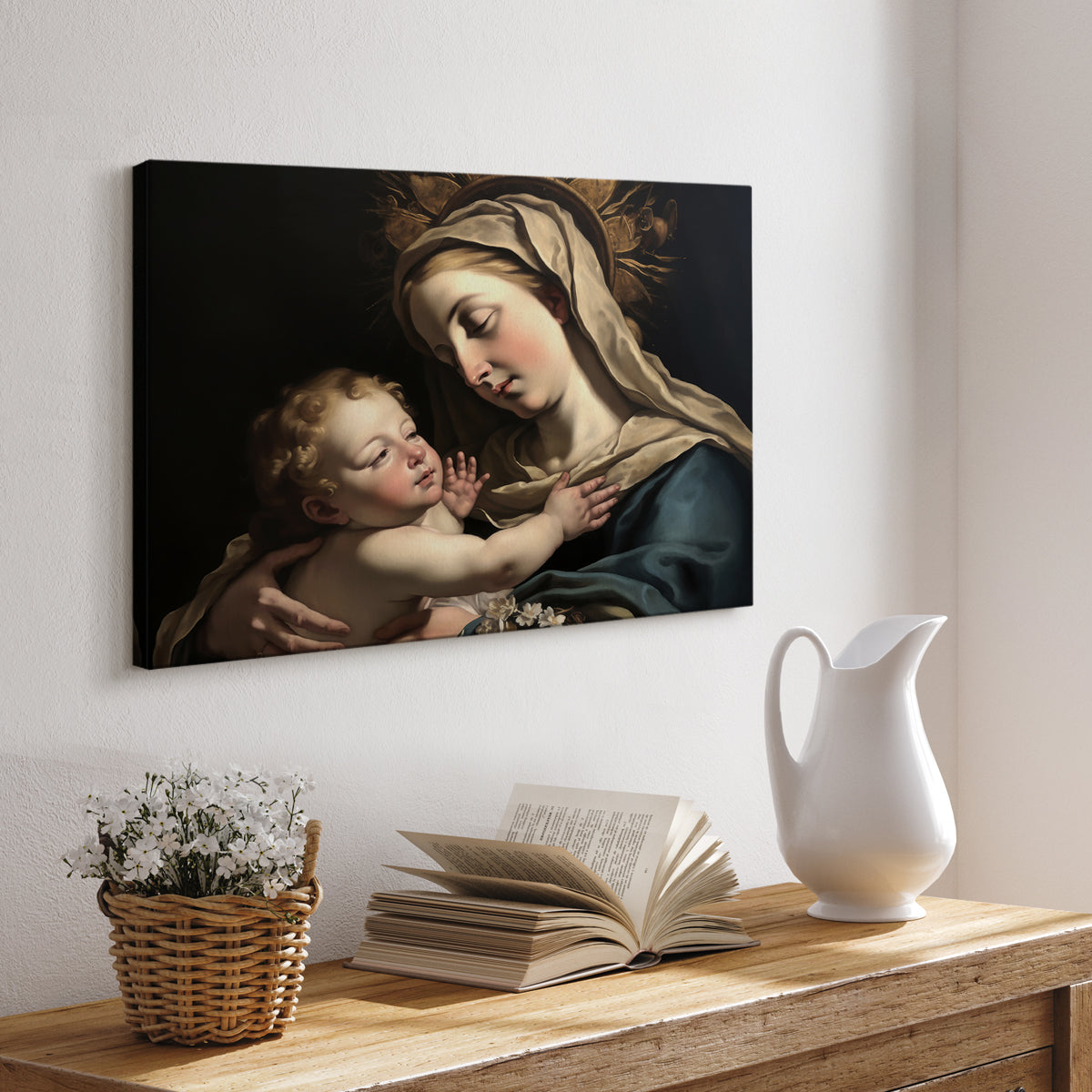 Madonna and Child LXXIII - Canvas Art Print