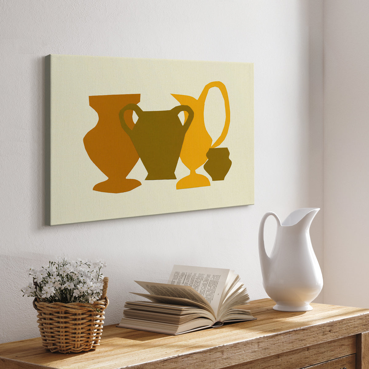 Posing Pottery II - Canvas Art Print