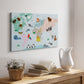 Animal Map - Canvas Art Print