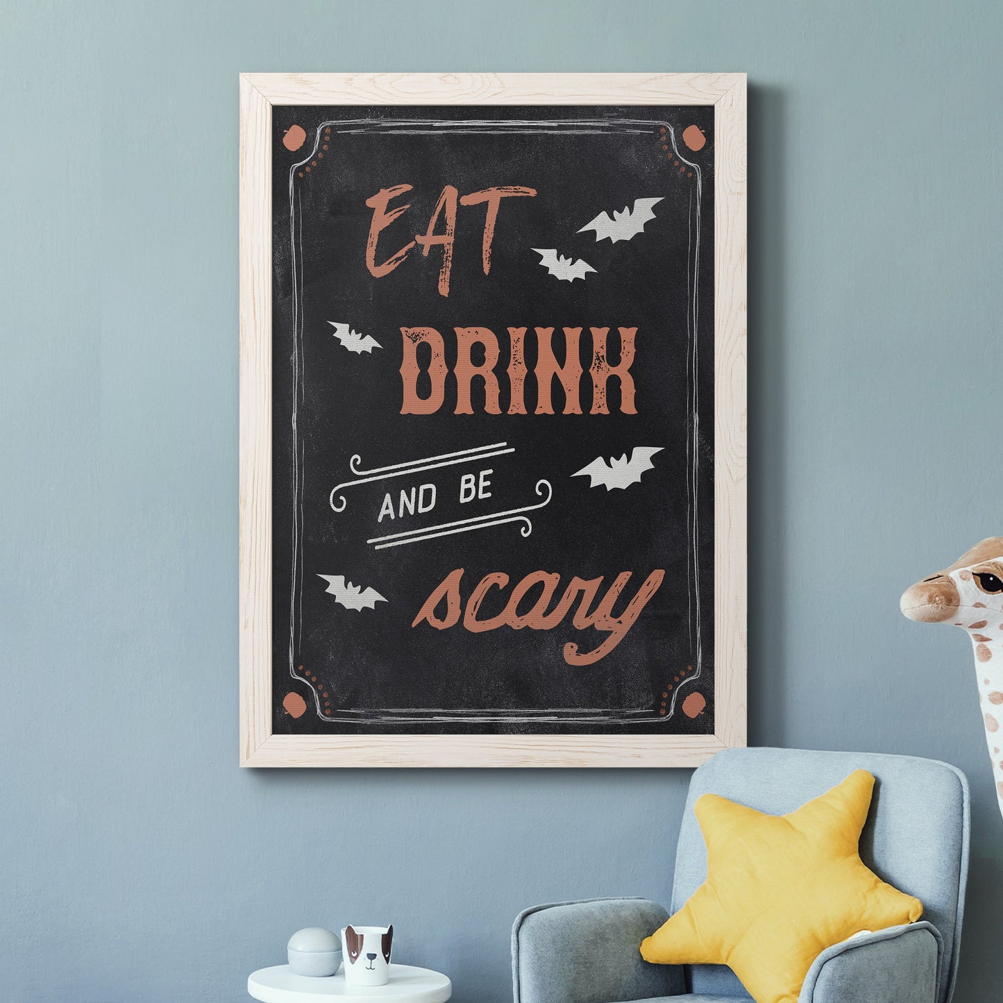 Be Scary - Premium Canvas Framed in Barnwood - Ready to Hang