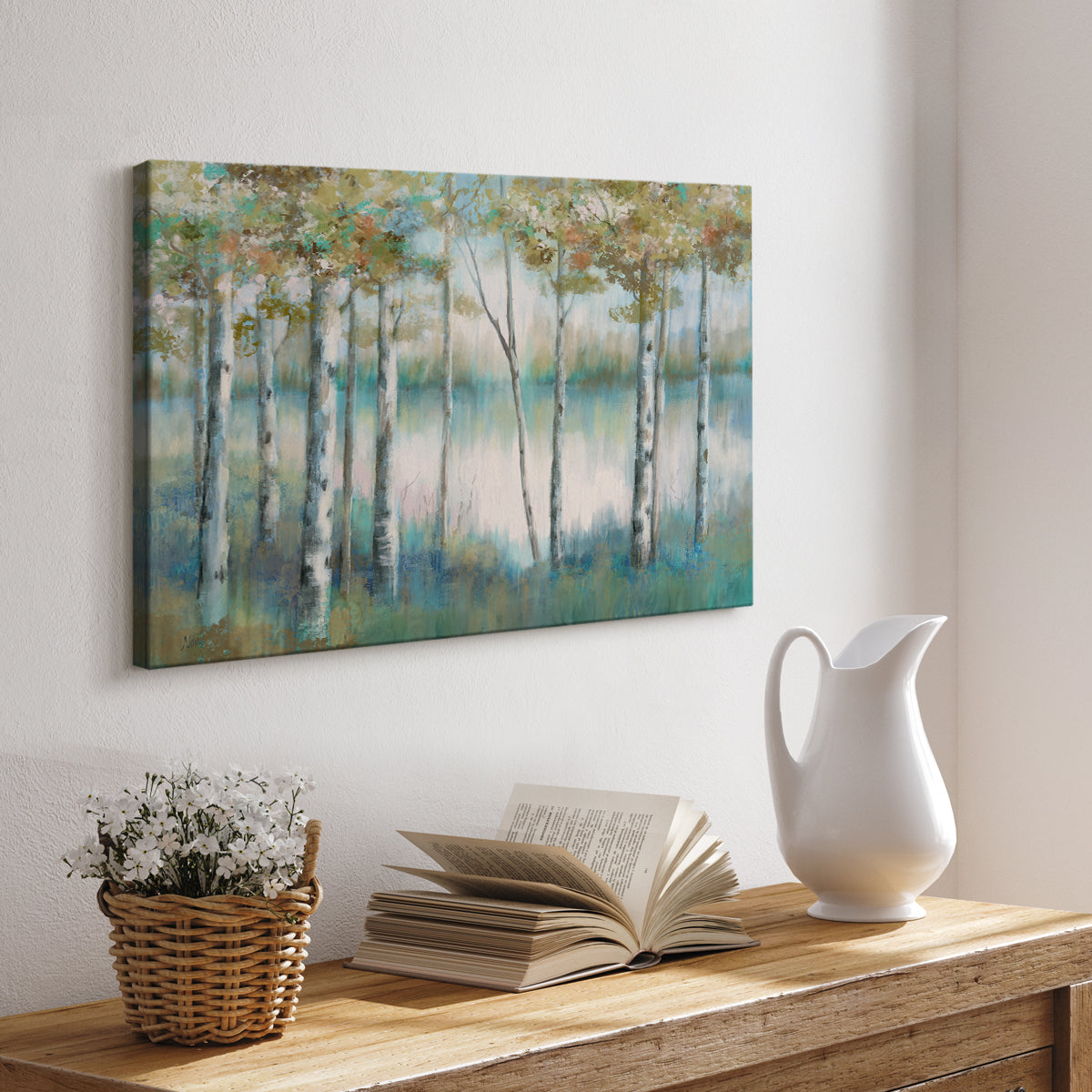 Aspen Lake - Canvas Art Print