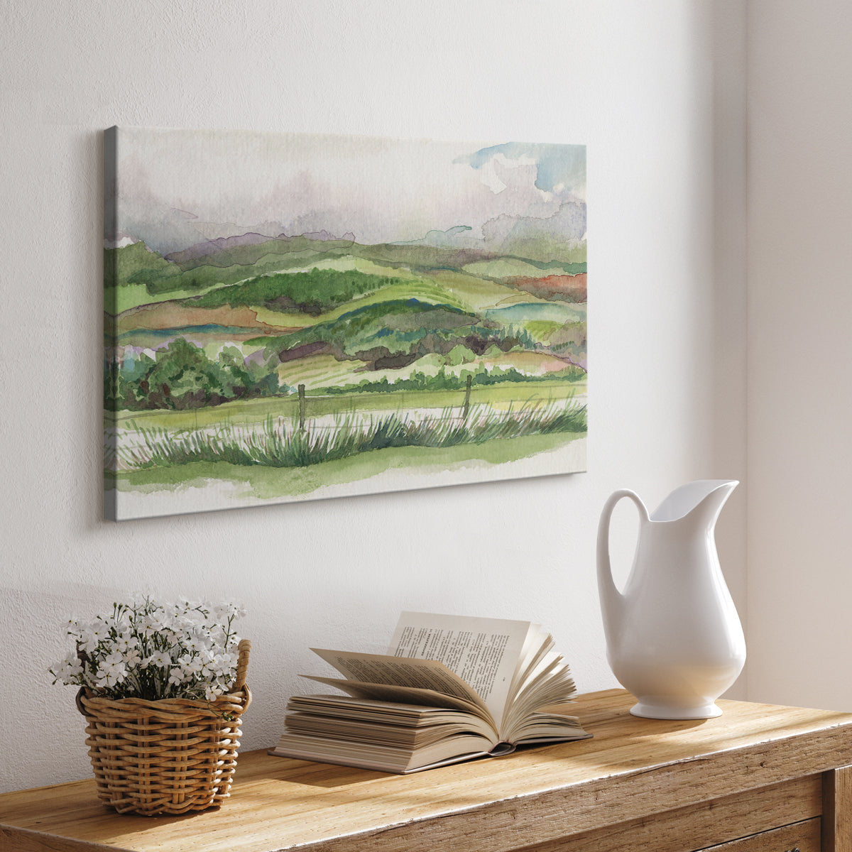 Bennachie Rain I - Canvas Art Print
