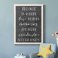 Love Resides - Premium Canvas Framed in Barnwood - Ready to Hang