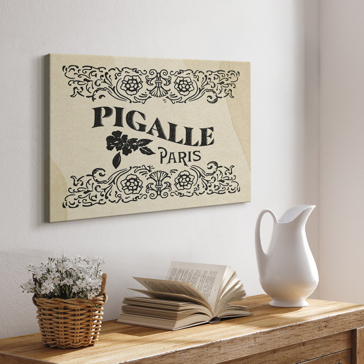 Antique French Label III - Canvas Art Print