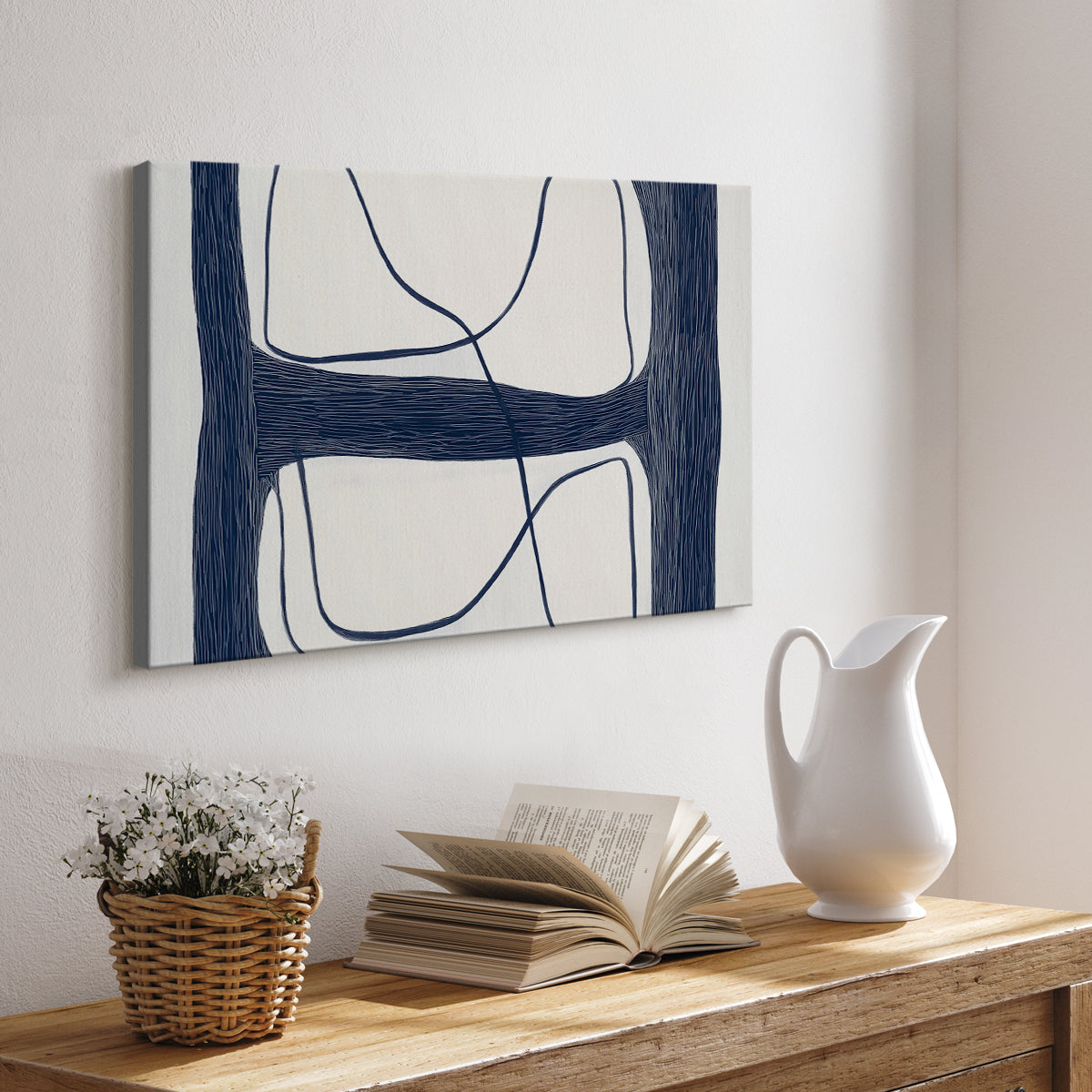 Blue Abstract XXV - Canvas Art Print