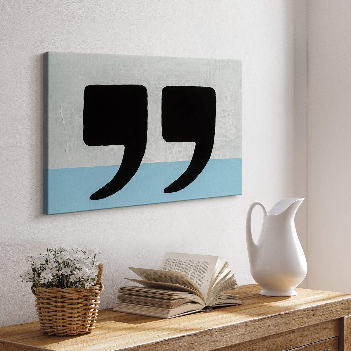 He Said She Said - Canvas Art Print