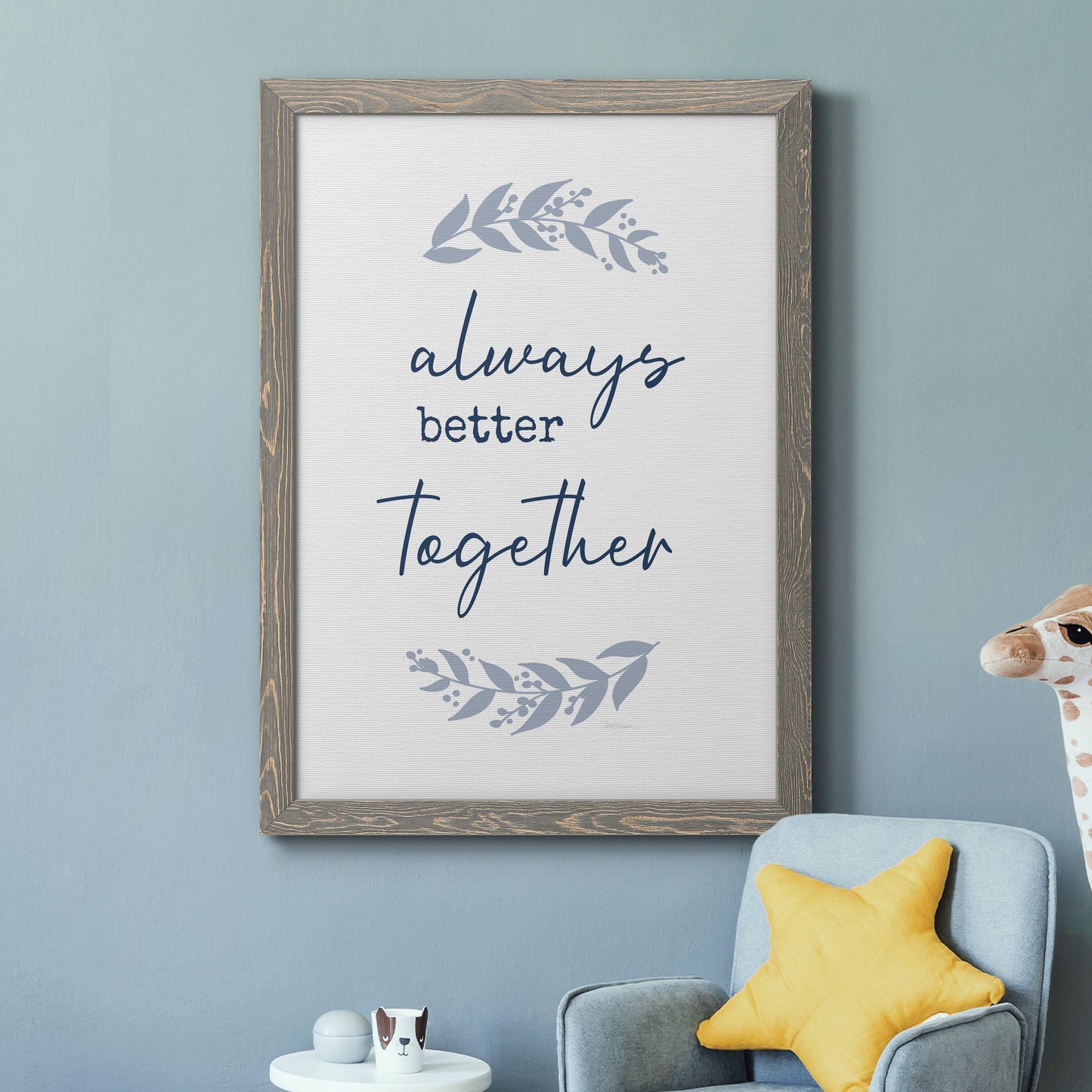 Always Together - Premium Canvas Framed in Barnwood - Ready to Hang