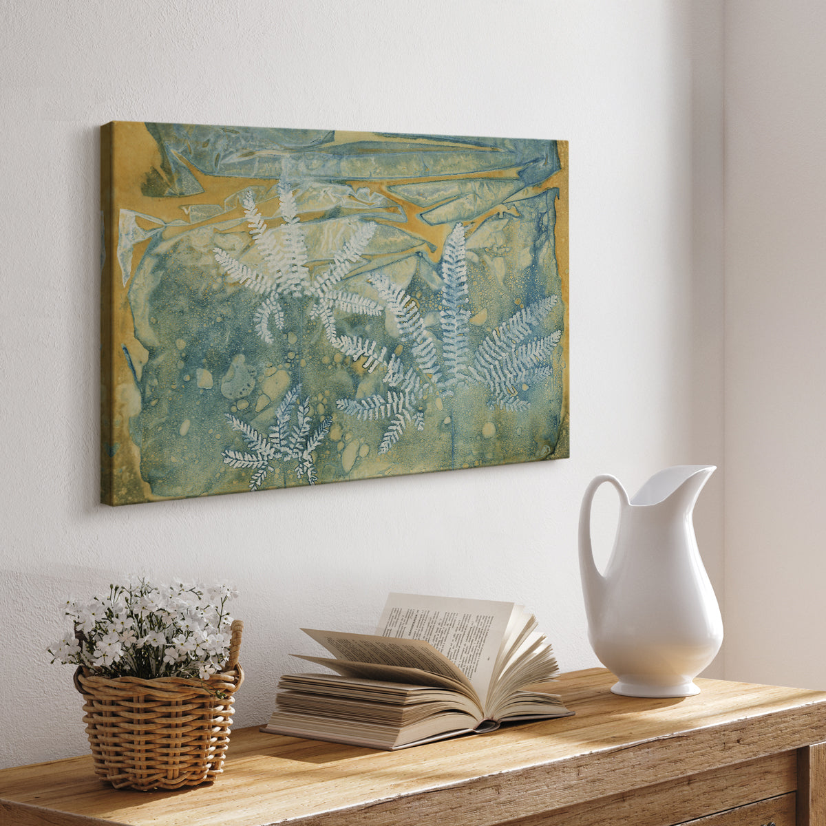 Floating Ferns - Canvas Art Print