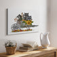 Raccoon Wheelbarrow - Canvas Art Print