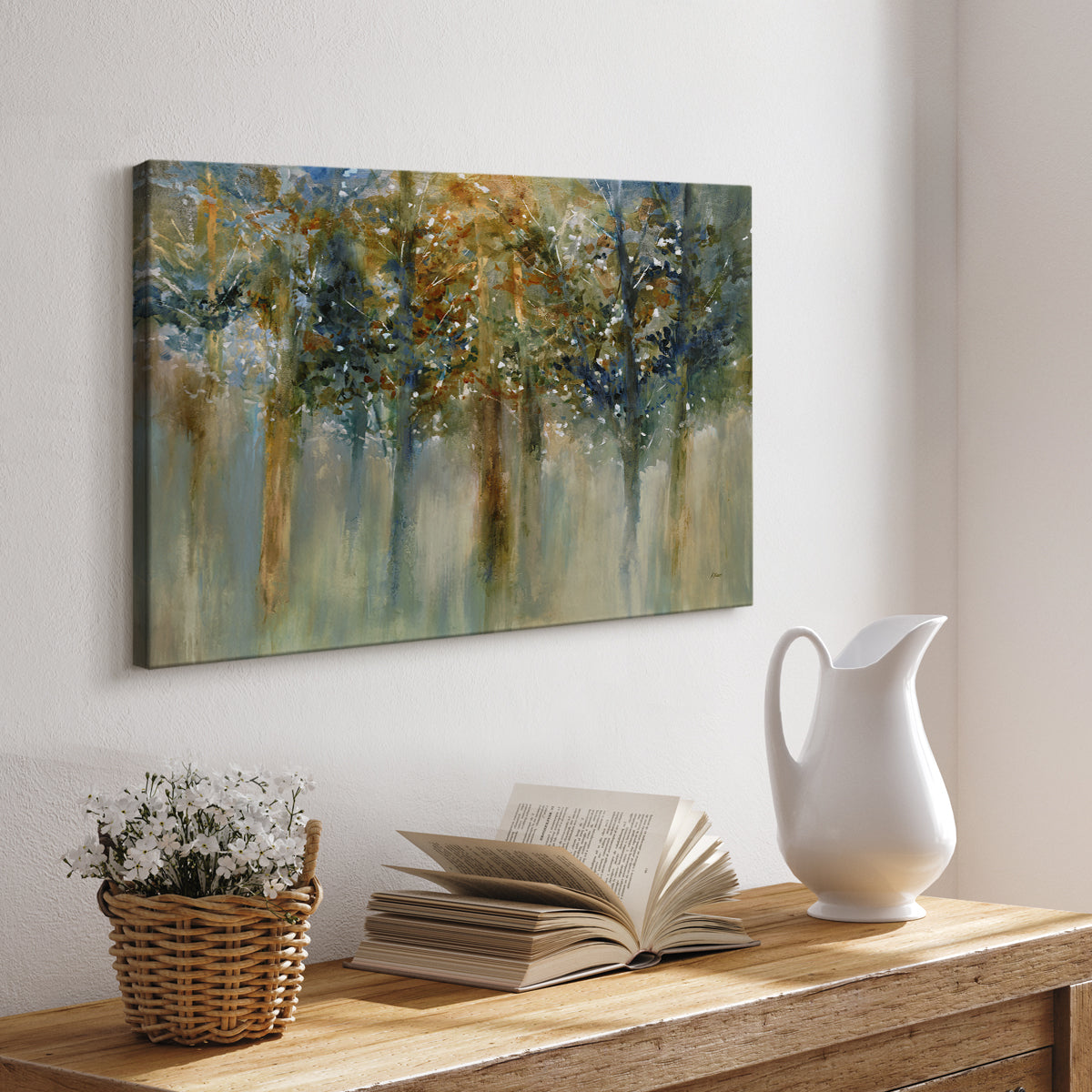 Rustic Leaves II - Canvas Art Print