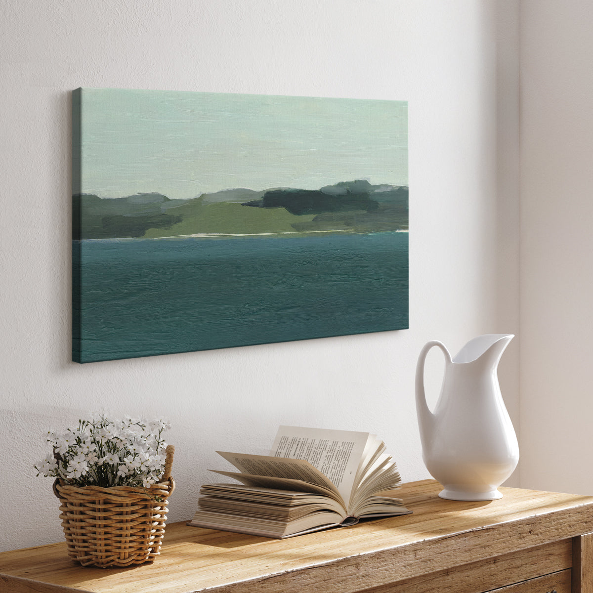 Calming Lake View I - Canvas Art Print