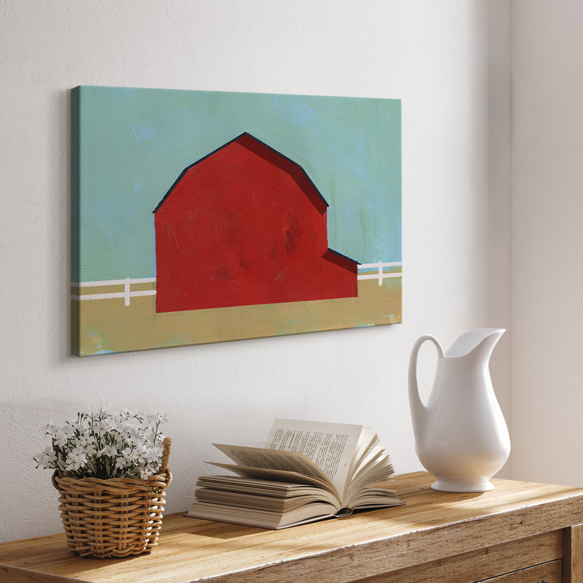 Big Red One I - Canvas Art Print