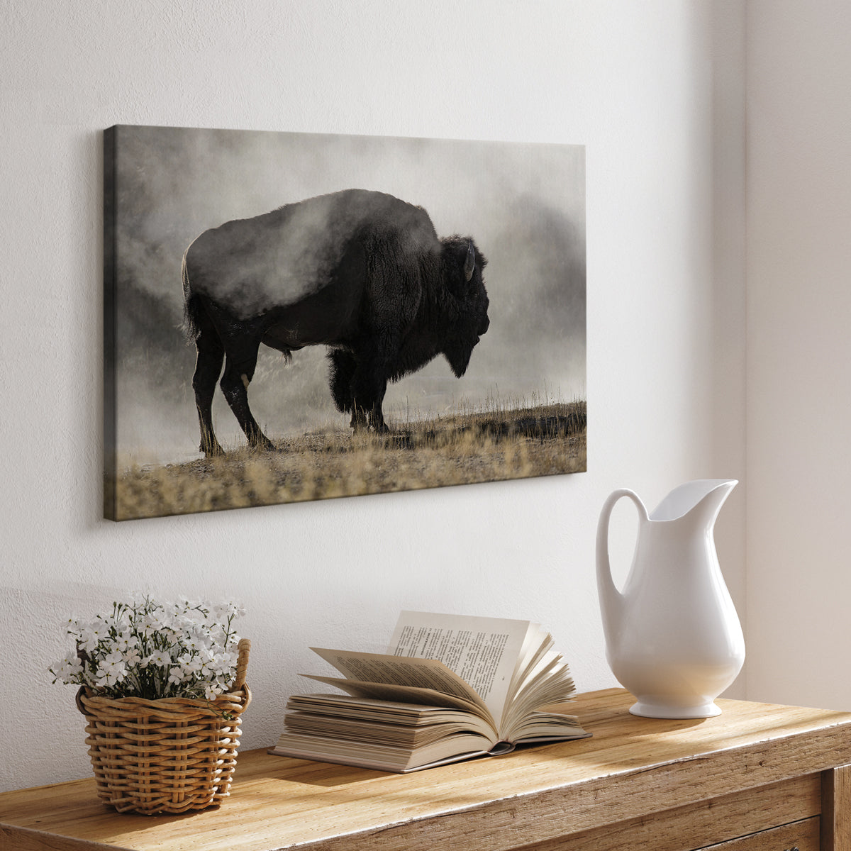 Geyser Basin - Canvas Art Print