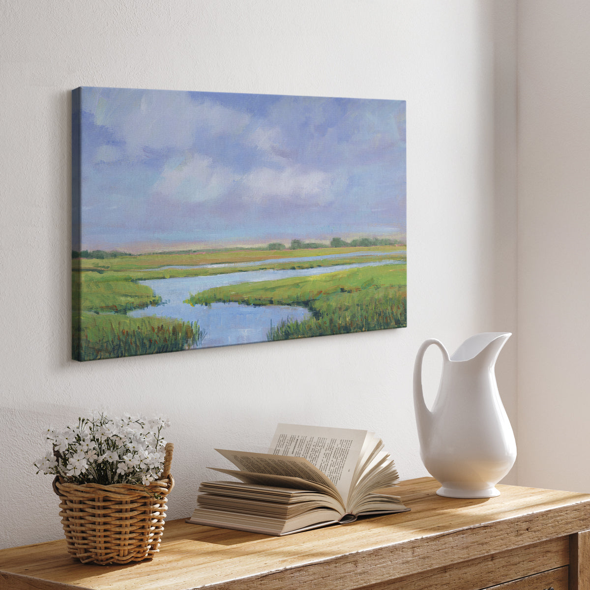 Summer Marsh II - Canvas Art Print