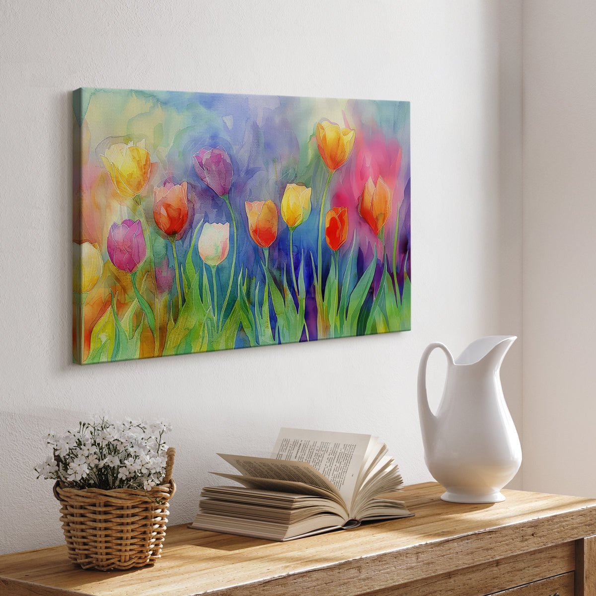 Floral Watercolor II - Canvas Art Print