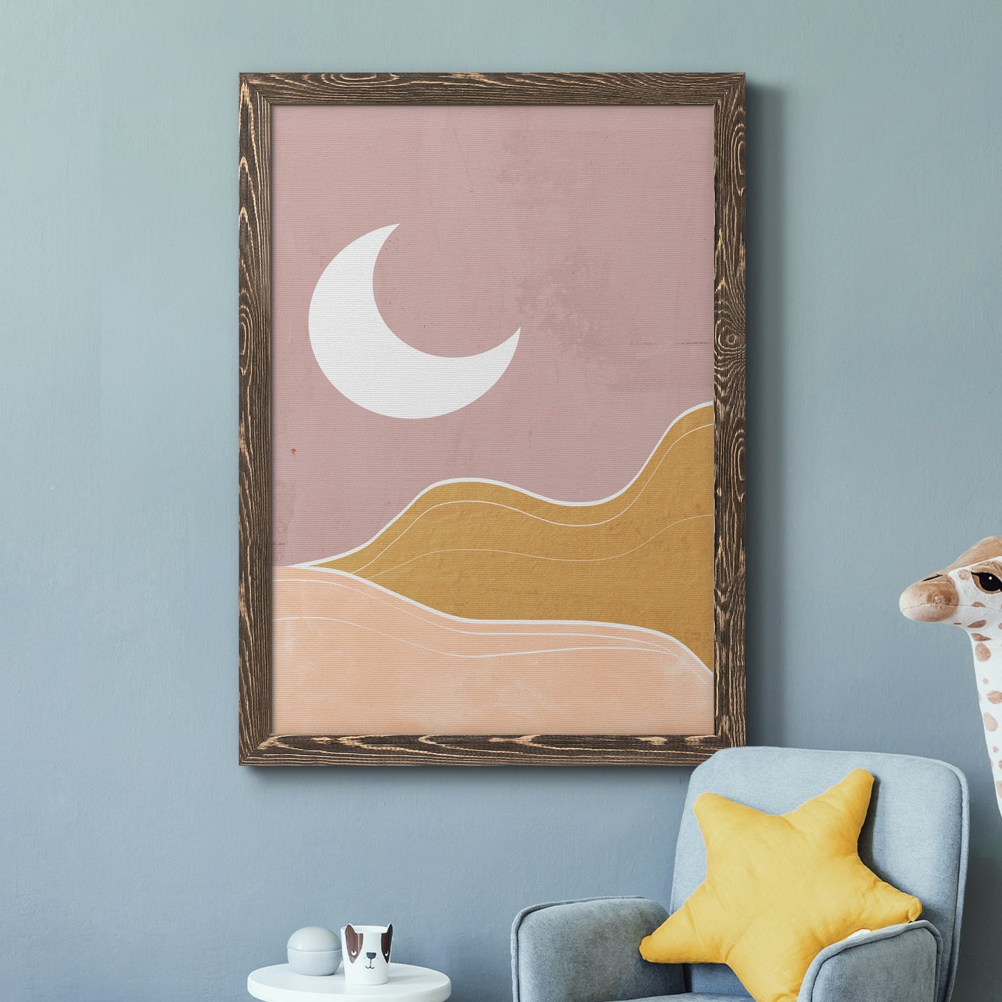Sedona Moon - Barnwood Framed Canvas Print