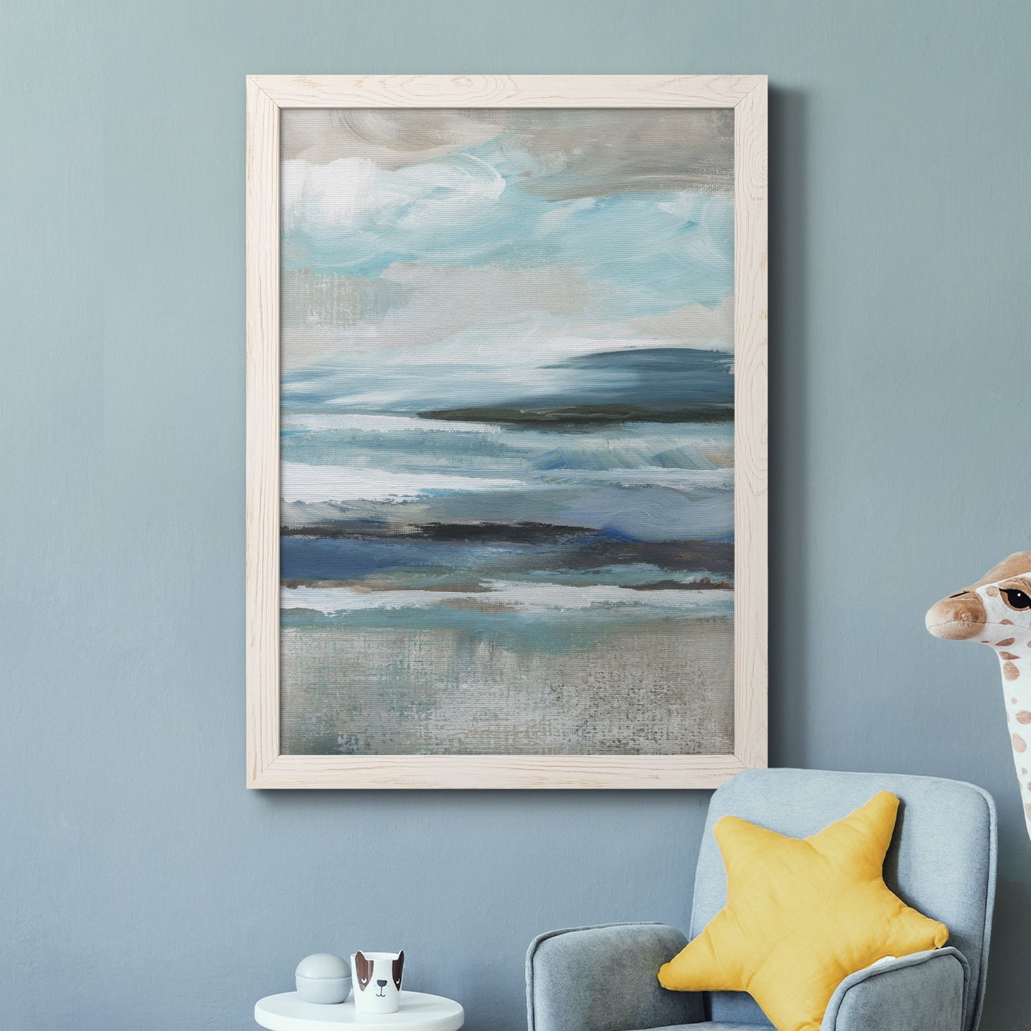 Distant Drama II - Barnwood Framed Canvas Print