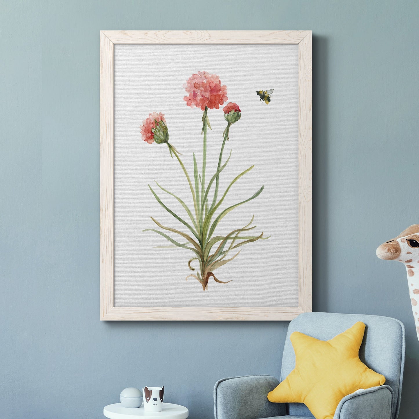 Wildflower Botanical III - Barnwood Framed Canvas Print