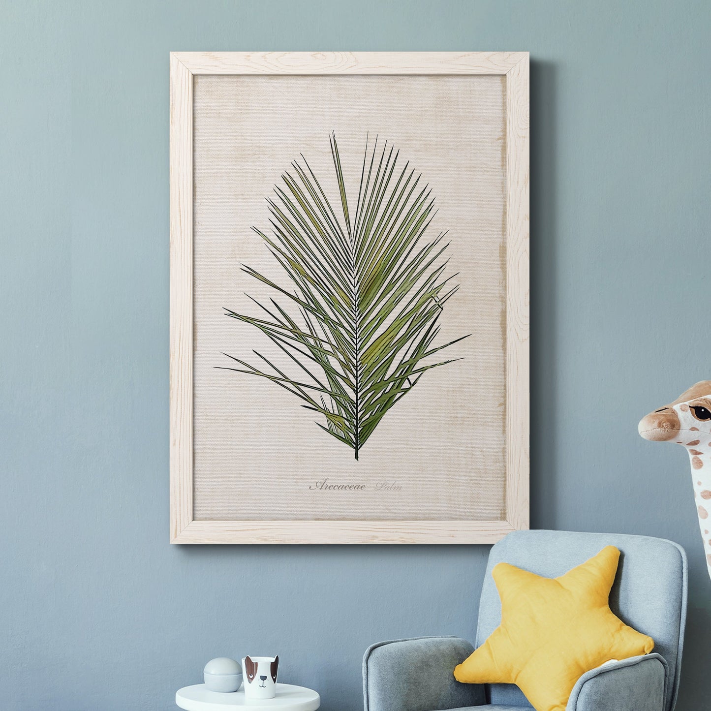 Palm Botanical I - Premium Canvas Framed in Barnwood - Ready to Hang