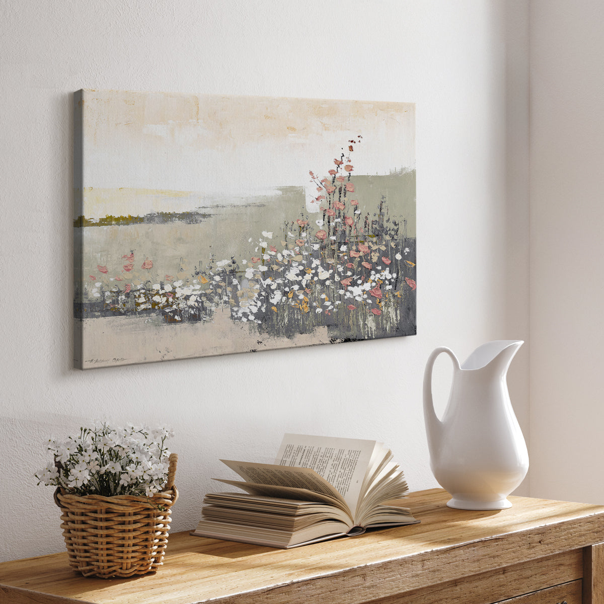 Floral Haze - Canvas Art Print