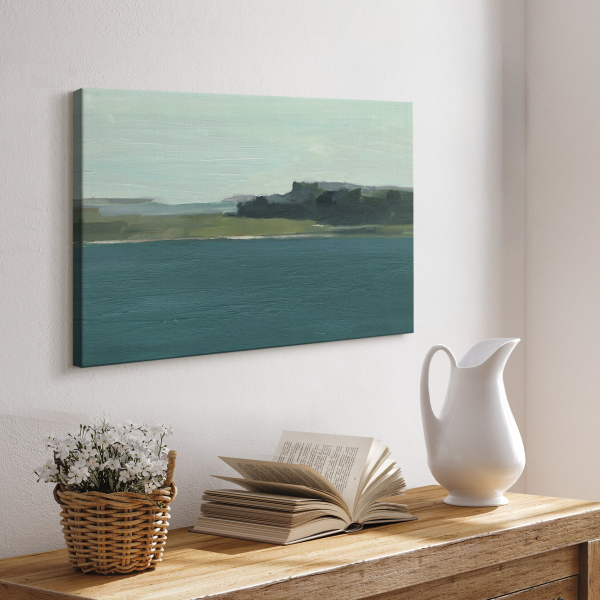 Calming Lake View II - Canvas Art Print