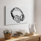 Headphones Sketch - Canvas Art Print