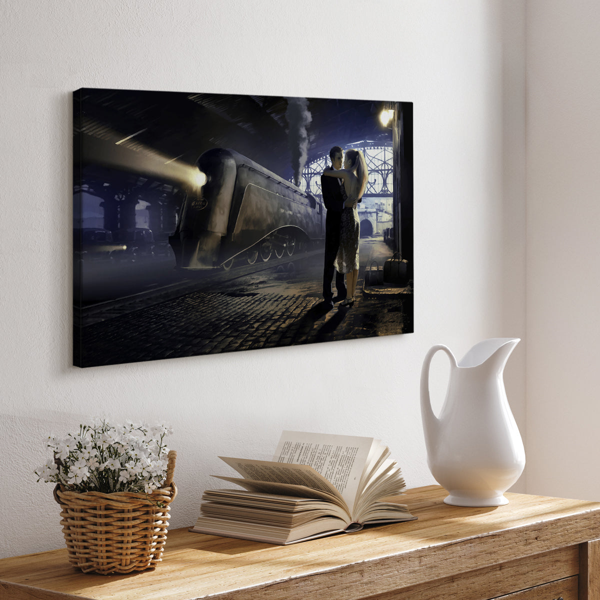 Train Depot - Canvas Art Print