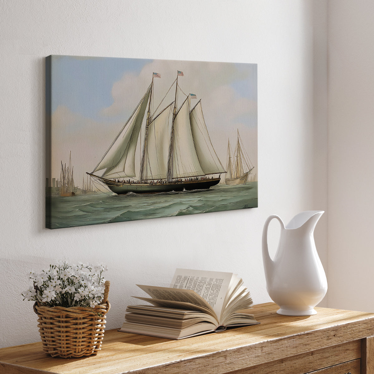 Vintage Ship XLVI - Canvas Art Print