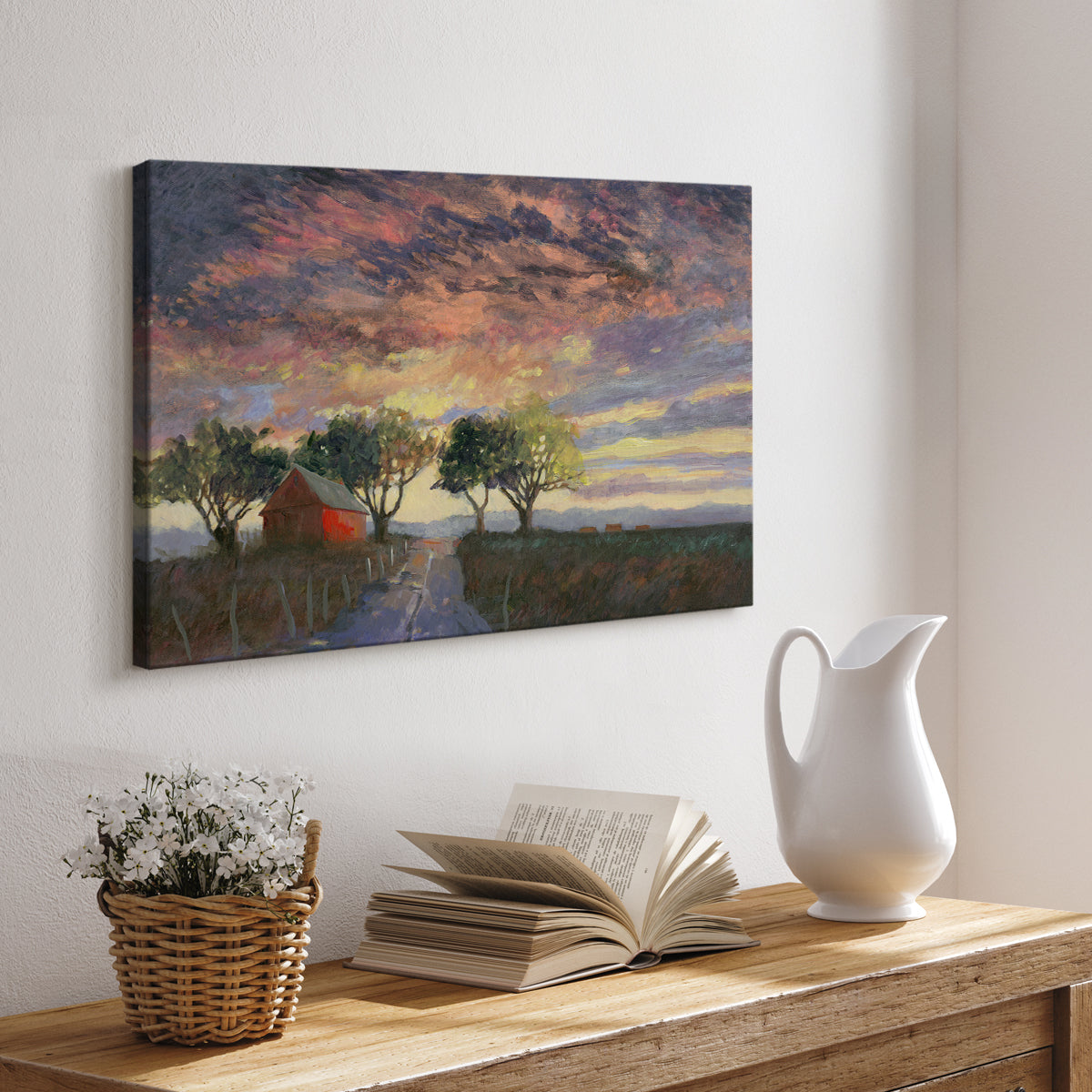 Fire in the Sky - Canvas Art Print