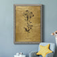 Gold Sketch Botanical II - Premium Canvas Framed in Barnwood - Ready to Hang